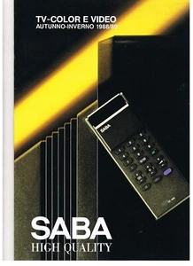 1988/89 - SABA HI QUALITY - CATALOGO TV-COLOR E VIDEO - - Imagen 1 de 1