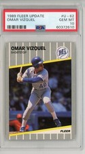 1989 Fleer Update #U-62 #62 Omar Vizquel  PSA 10 Rookie Card RC #1996