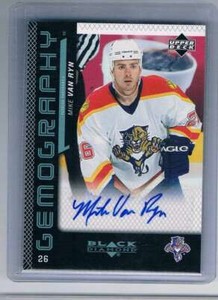 2006-07 Upper Deck Black Diamond Gemography #G-MV Mike Van Ryn NM-MT Auto Panthe