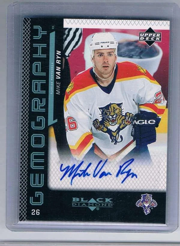 2006-07 Upper Deck Black Diamond Gemography #G-MV Mike Van Ryn NM-MT Auto Panthe - Image 1 of 1