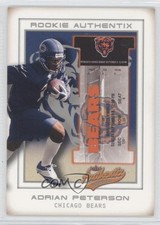2002 Fleer Authentix Front Row /150 Adrian Peterson #125 Rookie RC
