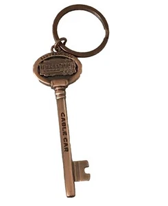 San Francisco Schlüsselform Schlüsselanhänger Seilbahn California Souvenir Key Ring SF CA - Bild 1 von 4