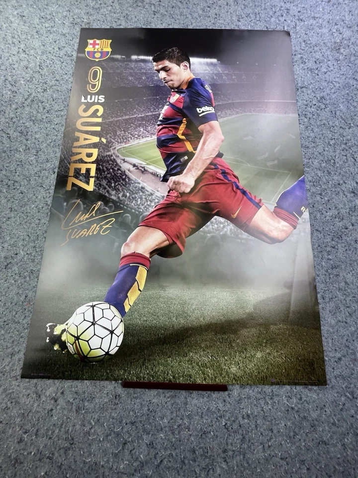 Luis Suarez FC Barcelona Poster 24x36 SP1323 GB Eye Soccer Football Action - Image 1 of 4