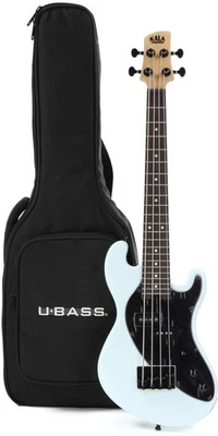 Kala Solidbody U-Bass Electric Bass Guitar - Powder Blue — 第 1/4 张图片