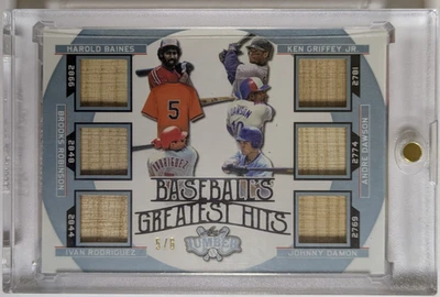 2024 Leaf Lumber grandes éxitos BGH-1 Griffey-Robinson-Ivan Rodriguez-Dawson 5/6 Foto 1 de 2