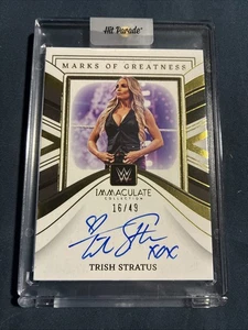 2023 Panini Immaculate WWE Trish Stratus Marks Of Greatness Auto /49 - Picture 1 of 2