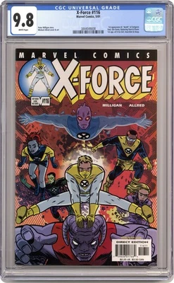 X-Force #116D Allred variante sin código CGC 9.8 2001 3844049008 Foto 1 de 2