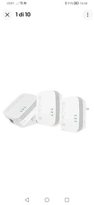 STRONG POWERL600TRIMINI Kit 3 pezzi 600 Mbit/s. Formato piccolo ed elegante. Est - Immagine 1 di 4