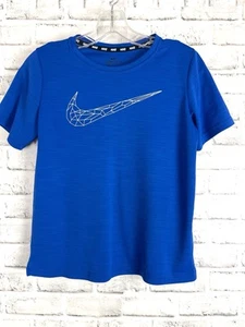 Nike Youth Boys Large L Dri-Fit T-shirt Blue Tee Fits between 12 & 14 year olds - Picture 1 of 6