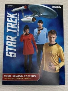 Simplicity Pattern 100201 XS-XL Star Trek Unisex Tops Shirts Costume Cosplay - Picture 1 of 3