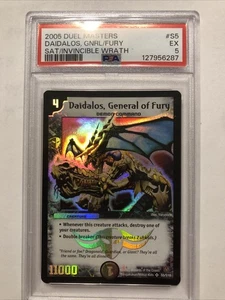 2005 Duel masters DM-06 Daidalos General Of Fury S5 PSA 5 EX WOTC foil Vintage - Picture 1 of 4