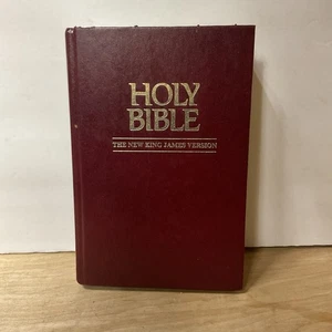 Holy Bible The New King James Version American Bible Society 1982 HC Vintage - Foto 1 di 10