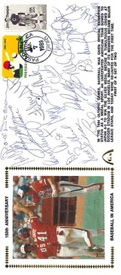 1984 USA Olympic Team Auto First Day Cover 20 Sig Mark McGwire Will Clark PSA - Image 1 of 2
