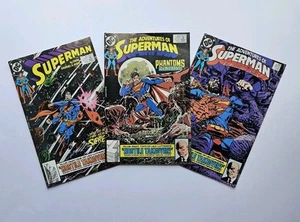 Lot Of 3 SUPERMAN Comic Books ADVENTURES #453 & 454 SUPERMAN #30 DC 1989 VF 8.0  - Picture 1 of 7