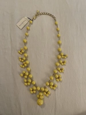 Collar Talbots color oro con cuentas redondas amarillas Foto 1 de 3