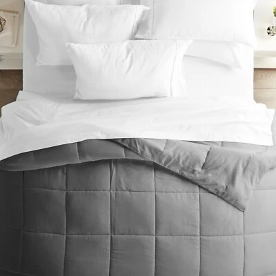Down Alternative всесезонное одеяло Kaycie серый так мягкая коллекция (6 цветов!) - Изображение 1 из 3