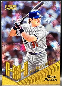 1996 Pinnacle #165 Mike Piazza Starburst Baseball Card - Picture 1 of 2