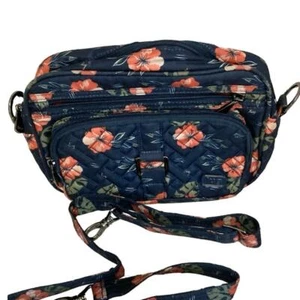 Lug Carousel Mini Convertible Crossbody & Belt Bag in Aloha Navy Floral RFID - Picture 1 of 12