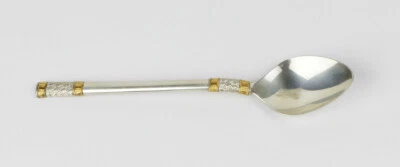 Vintage Wallace Sterling Silver Golden Aegean Weave Pattern Teaspoon - Image 1 of 2