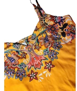 Hale Bob Floral Tank Top Size XS Adjustable Strap Flower Blouse Brand - Picture 1 of 6