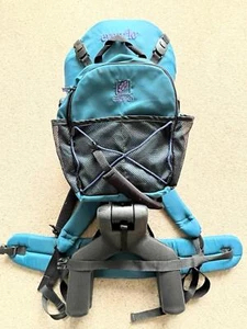 Evenflo Trailtech Baby Backpack Carrier Blue / Teal Plastic Frame Lightweight - Picture 1 of 8