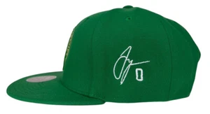 Mitchell & Ness Boston Celtics Jayson Tatum Embroidered Autograph Snapback Hat - Picture 1 of 12
