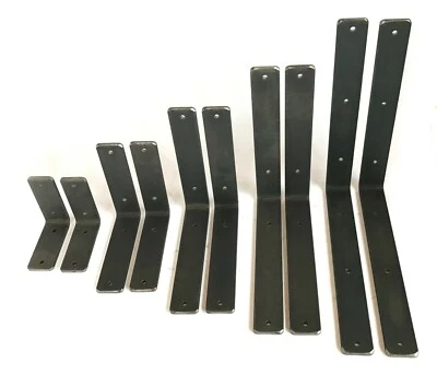 Rustic Shelf Brackets Scaffold Board Heavy Duty Industrial Steel Metal No Lip - Image 1 of 4