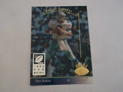 TROY AIKMAN 1993 UPPER DECK SP PRO BOWL CARD # 64 COWBOYS - Image 1 of 2