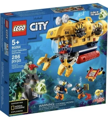 LEGO 60264 City Submarine Ocean Exploration Educational Set With Divers - Image 1 of 3