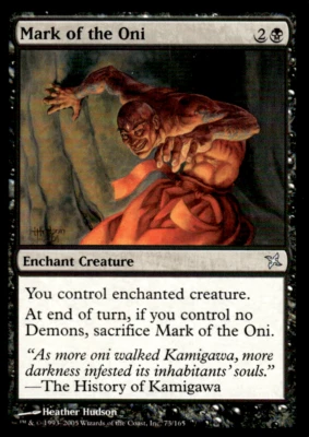 Mark of the Oni [Betrayers of Kamigawa] Magic MTG mAGIC - Image 1 of 2