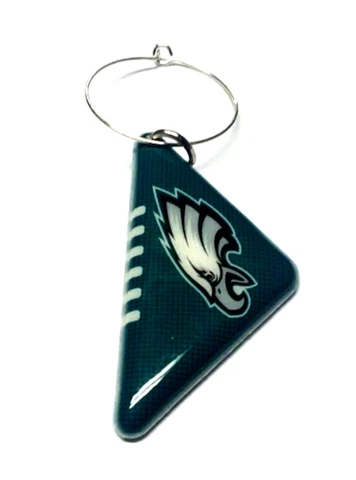 PHILADELPHIA EAGLES WINE CHARM PADDED PLASTIC BALL TWO SIDED NEW NFL LICENSED Cover