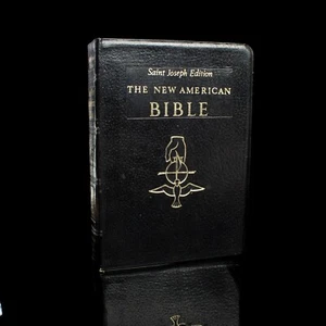 Saint Joseph Edition Die neue amerikanische Bibel Leder Abdeckung Familie Schallplatte Abschnitt - Bild 1 von 10