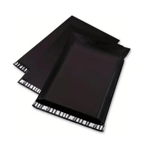 100-1000 Poly Mailers Shipping Envelopes Bags Black 9x12 10x13 12x15.5 14.5x19 - Picture 1 of 8