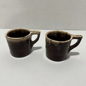 Farmers Mutual Hail Insurance Company Of Iowa Stoneware Drip Mugs-2 - Picture 1 of 11