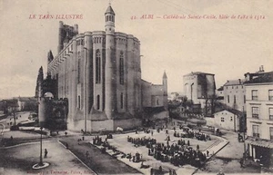 Carte postale ancienne postcard ALBI 44 cathédrale sainte-cécile photo poux - Imagen 1 de 1