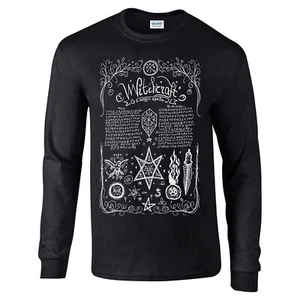 Book Of Shadows Incantation II, Long Sleeve T-shirt, Witchcraft Supernatural - Picture 1 of 18