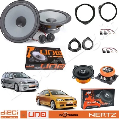 Kit 6 Casse Altoparlanti HERTZ K165+DCX100.3 ANT+POST per Opel Astra G 1998>05 - Immagine 1 di 4
