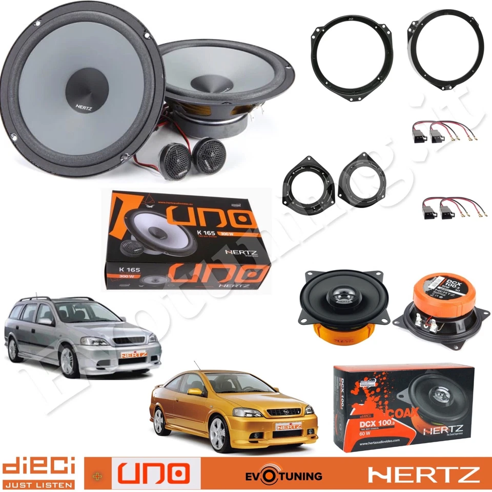 Kit 6 Casse Altoparlanti HERTZ Anteriori e Posteriori per Opel Astra G - Immagine 1 di 4