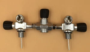 Brücke 300bar, Abstand 185mm für Druckluft, Flaschen 171mm M25x2 - Picture 1 of 5