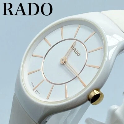 Reloj de cuarzo RADO True Thinline 420.0958.3 esfera blanca cerámica titanio 30 mm Foto 1 de 4