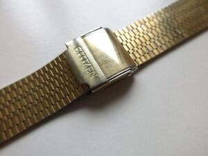 Citizen goldplated 3031T vintage watch bracelet 20 mm - pre-owned