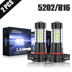 For Chevrolet Colorado 2015-2019 LED Fog Lights Combo Bulb White 5202 H16 2x A+ - Foto 1 di 8