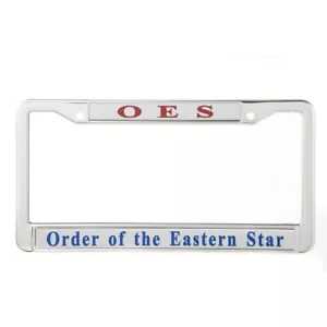 One OES LP Frame Eastern Star License Plate Frame Holder NEW Sealed - Picture 1 of 1