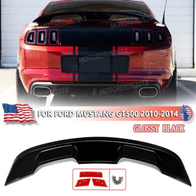 Glossy Black New 2022 GT500 Style Trunk Lid Spoiler For Ford Mustang 2010-2014 - Image 1 of 4