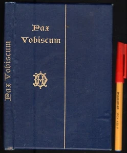 1890 Masonic PAX VOBISCUM Freemason linen H'cover GILT Titling & page-block edge - Picture 1 of 12
