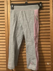 NWT Russell Athletic Girls Grey Pink Side-Stripe Moisture Wick Sweatpants; 4-5 - Picture 1 of 8