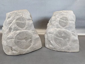 Klipsch AWR-650-SM Granite Color All Weather Rock Speaker Pair - Picture 1 of 7