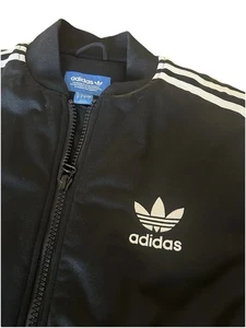 Vintage Adidas MA-1 Style Padded Bomber Jacket With Orange Quilted Lining - Picture 1 of 6