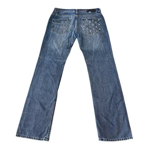 Vintage Men’s Rip curl Y2K Straight Leg Blue Denim Jeans Size 32x33 Preowned - Picture 1 of 11