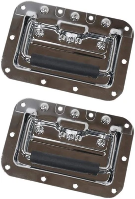 HMF 2x Klappgriff Einbauschale gefedert Kistengriff Tragegriff Boxengriff - Bild 1 von 3